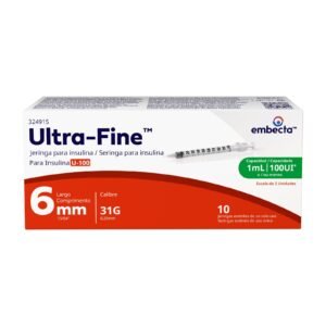 Ultra-Fine™ Syringe 6mm 31G 1mL 10 Pieces