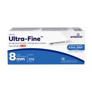 Ultra-Fine™ Syringe 8mm 31G 0.5mL 10 Pieces