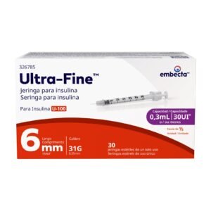 Ultra-Fine™ Syringe 6mm 31G 0.3mL 30 Pieces
