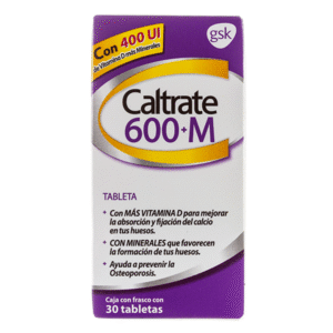 Calcium / Vitamin D3 / Magnesium / Caltrate 600+M 30 Tablets