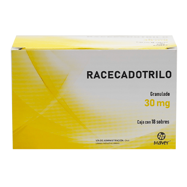 Racecadotrile 30mg Powder 18 Granulated Sachets | CMC Pharmacy Cabo Delivery in Cabo Racecadotrile 30mg Powder 18 Granulated Sachets