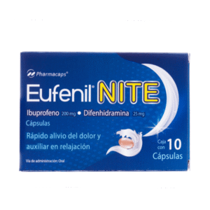 IBUPROFEN / DIPHENHYDRAMINE 200MG/25MG 10 GEL CAPSULES