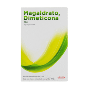 MAGALDRATE/DIMETHICONE 8G/1G/100ML TAKEDA