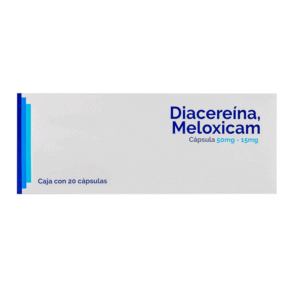 DIACEREIN/MELOXICAM 50 MG/15 MG 20 CAPSULES