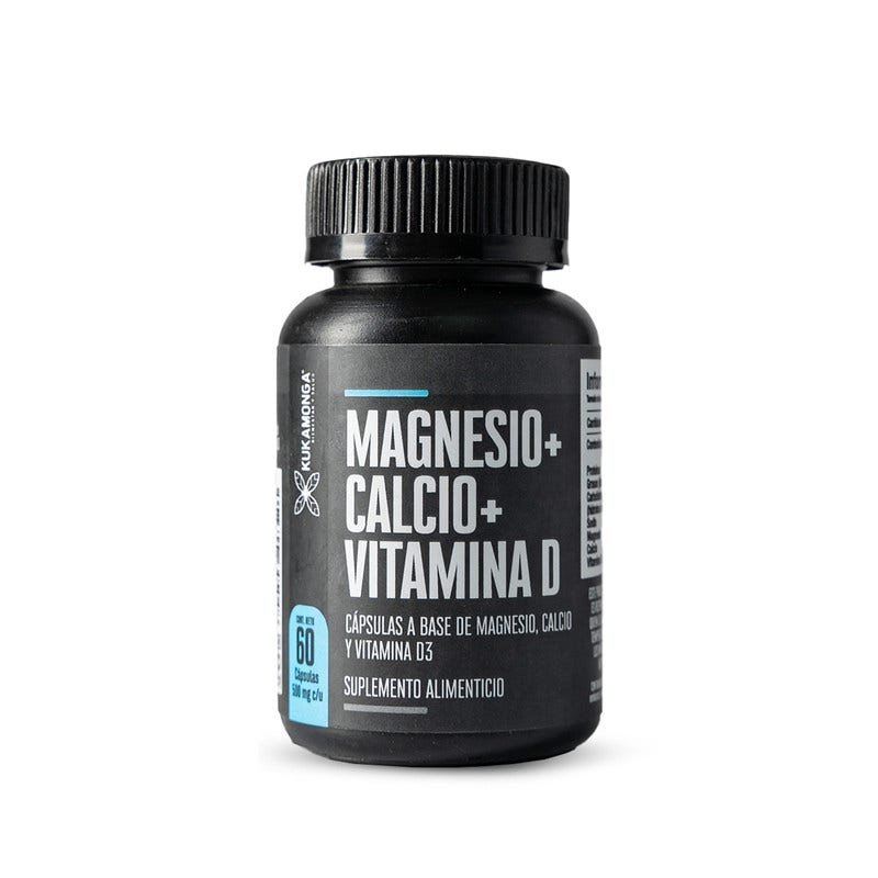 Magnesium + Calcium + Vitamin D | 60 Caps| Kukamonga | without Flavor | Rinde 20 días | CMC Pharmacy Cabo Delivery in Cabo Magnesium + Calcium + Vitamin D | 60 Caps| Kukamonga | without Flavor | Rinde 20 días