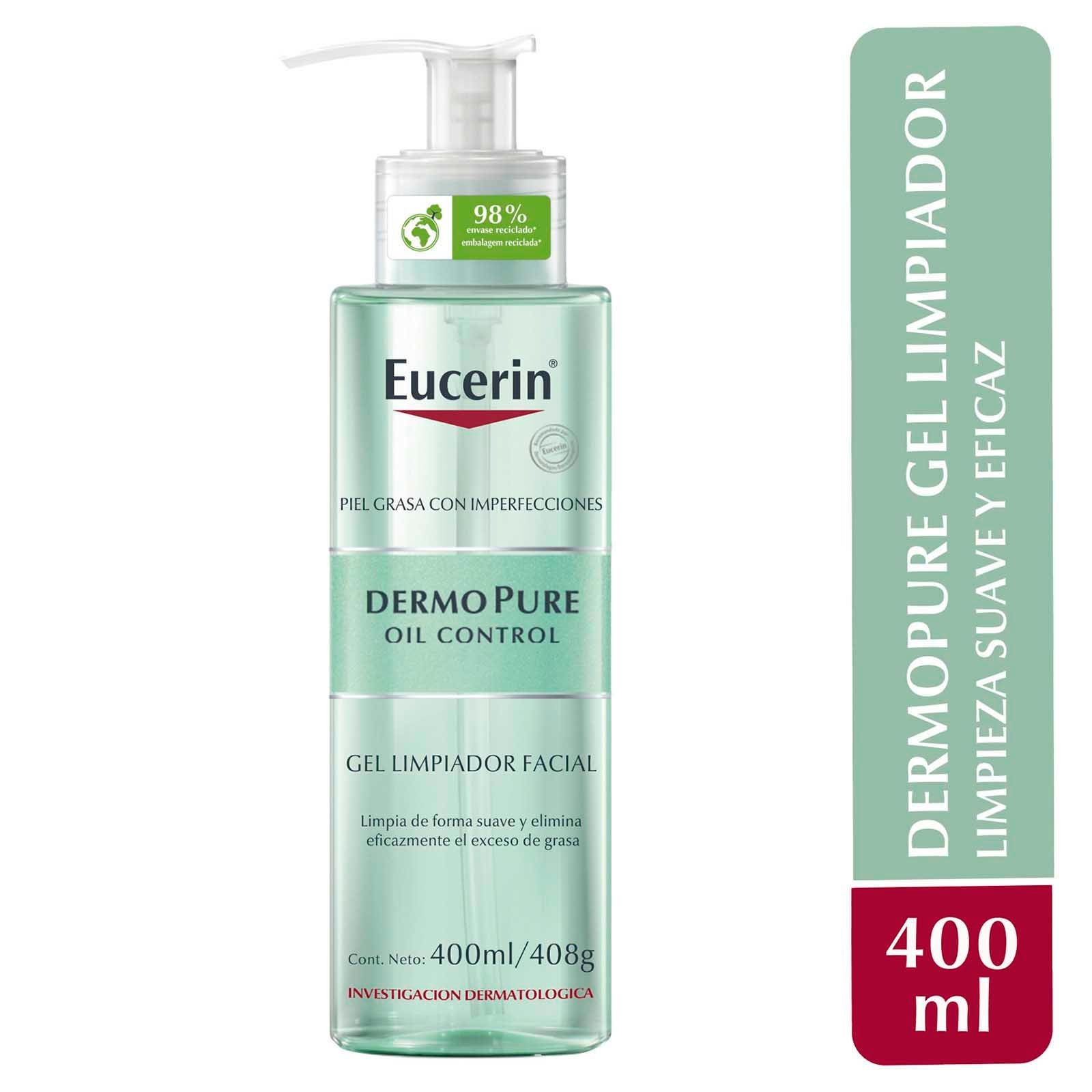 EUCERIN DermoPure Gel Cleanser Facial Ideal for Oily Skin & with Blemishes 400ml | CMC Pharmacy Cabo Delivery in Cabo EUCERIN DermoPure Gel Cleanser Facial Ideal for Oily Skin & with Blemishes 400ml