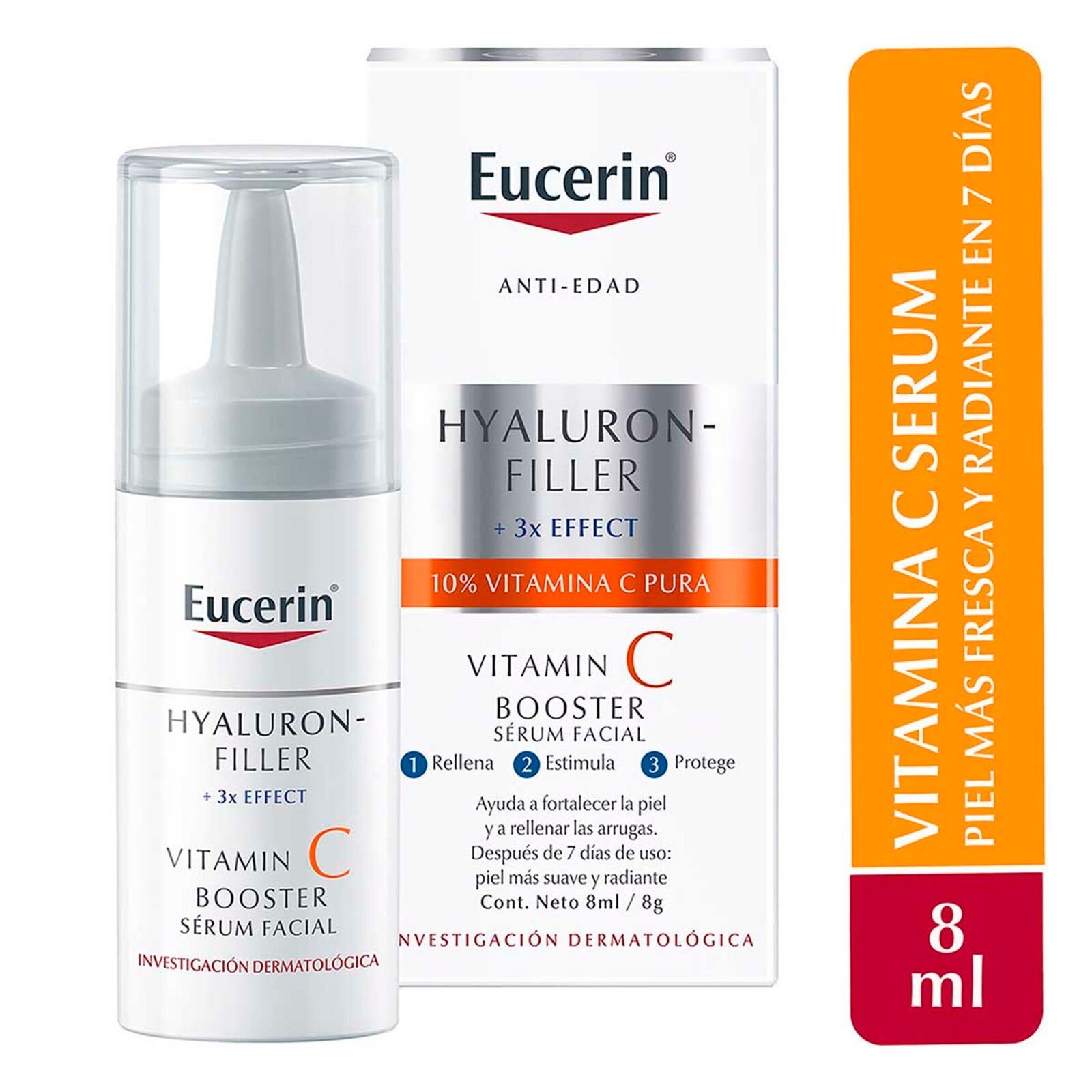 Eucerin Hyaluron Filler Serum Vitamin C with 8 ml | CMC Pharmacy Cabo Delivery in Cabo Eucerin Hyaluron Filler Serum Vitamin C with 8 ml