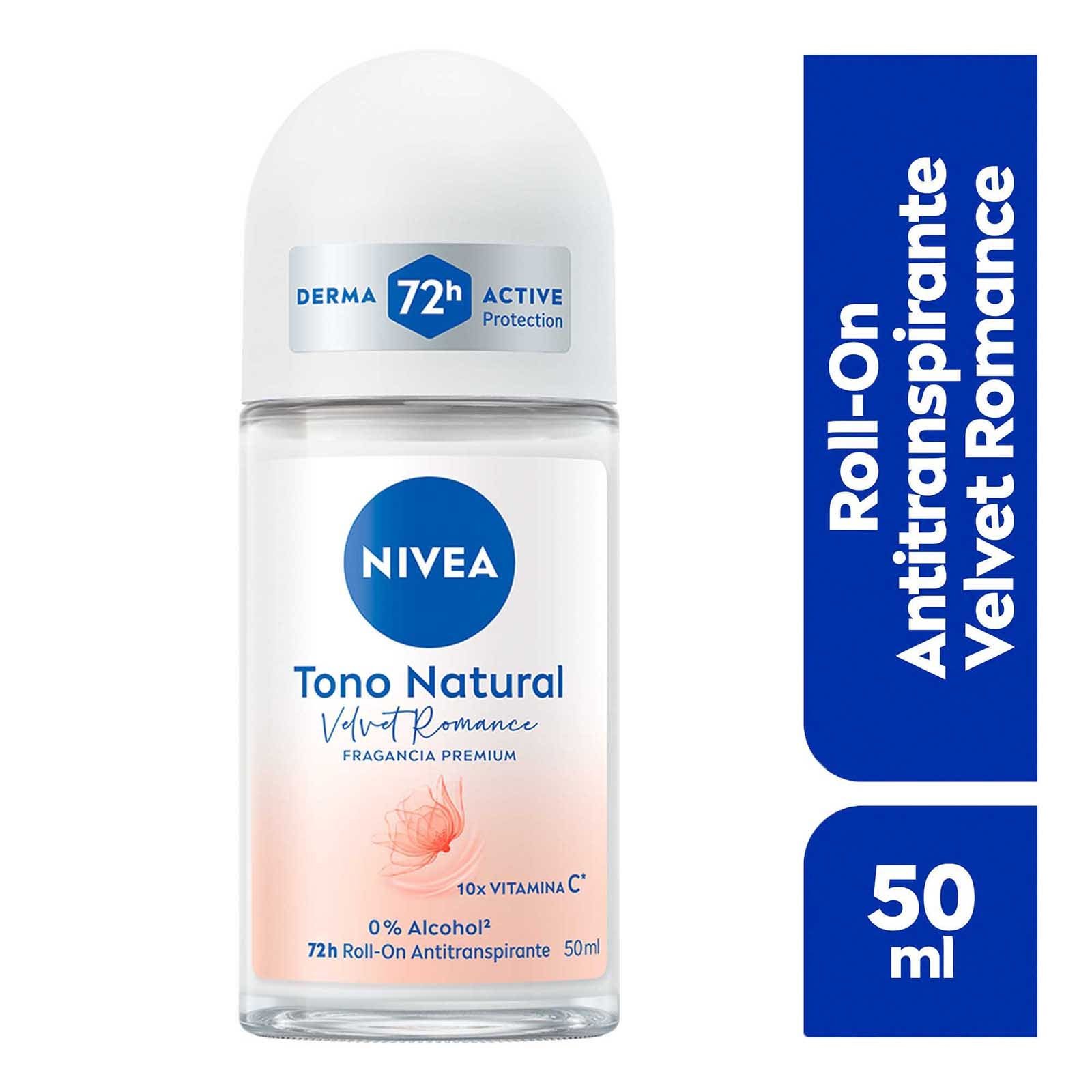 Nivea Antiperspirant Shade Natural Velvel Romance Roll On 50 ml | CMC Pharmacy Cabo Delivery in Cabo Nivea Antiperspirant Shade Natural Velvel Romance Roll On 50 ml
