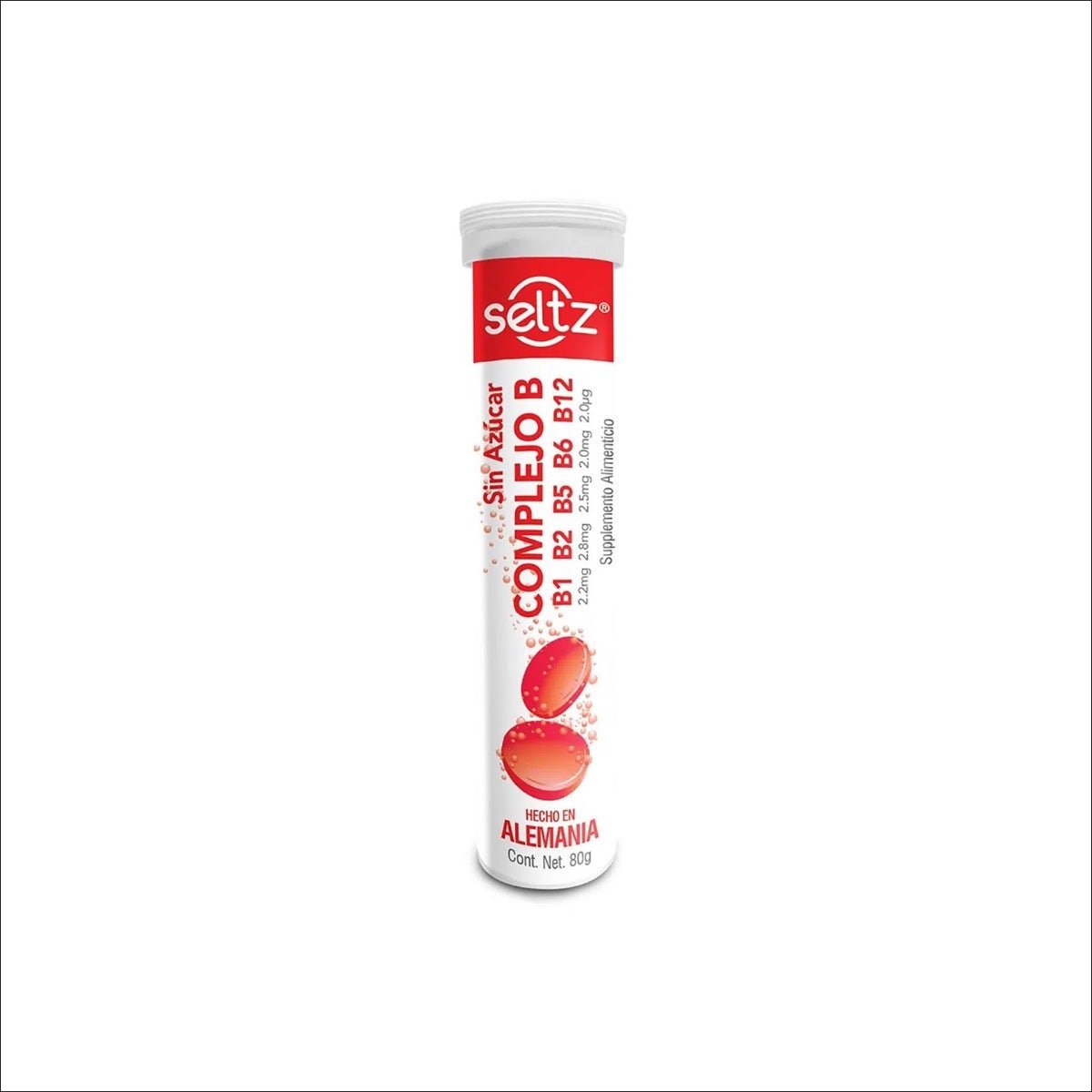 Seltz Complejo B Efervescente 20 Tablets | CMC Pharmacy Cabo Delivery in Cabo Seltz Complejo B Efervescente 20 Tablets