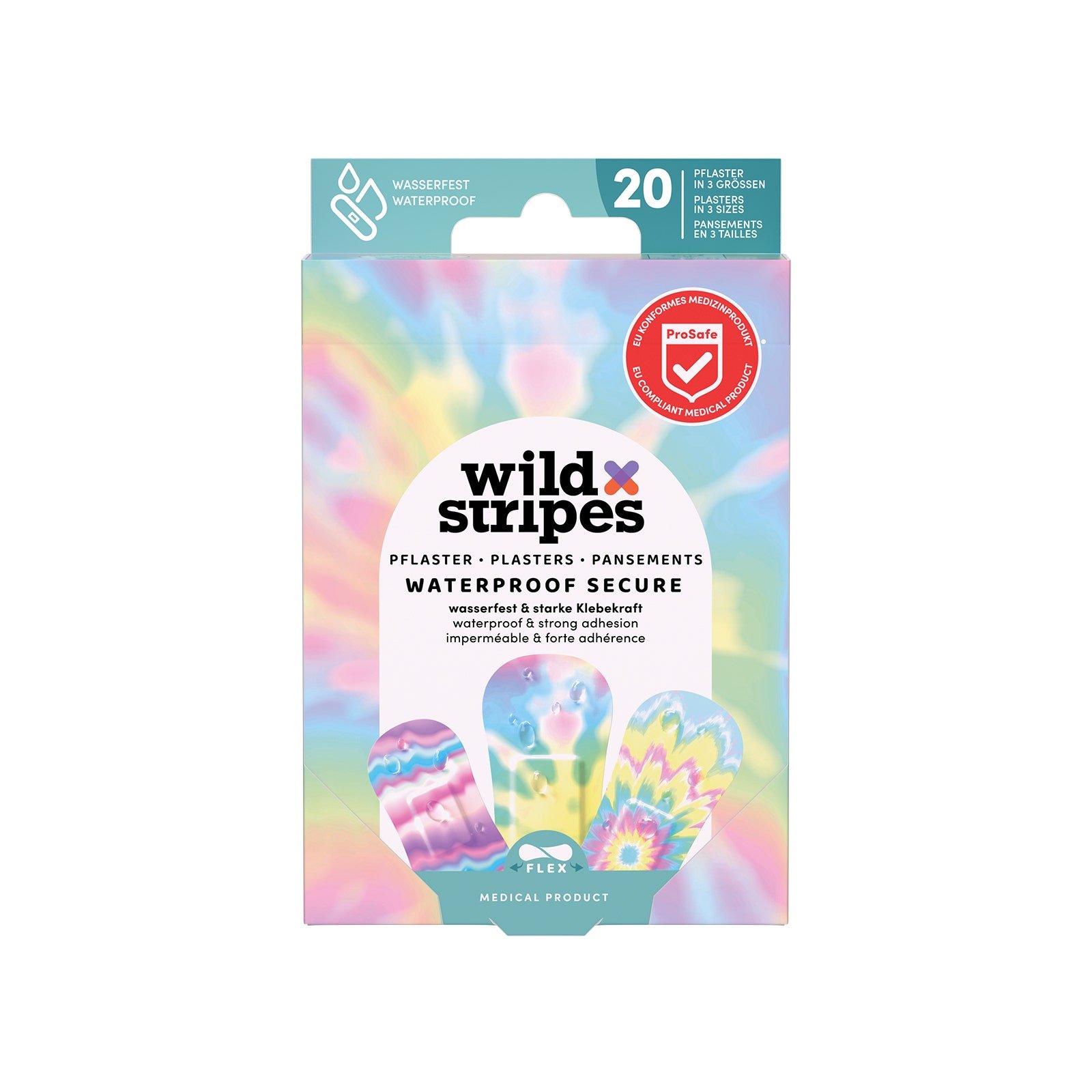 WILD STRIPES Curitas Waterproof Rainbow | CMC Pharmacy Cabo Delivery in Cabo WILD STRIPES Curitas Waterproof Rainbow