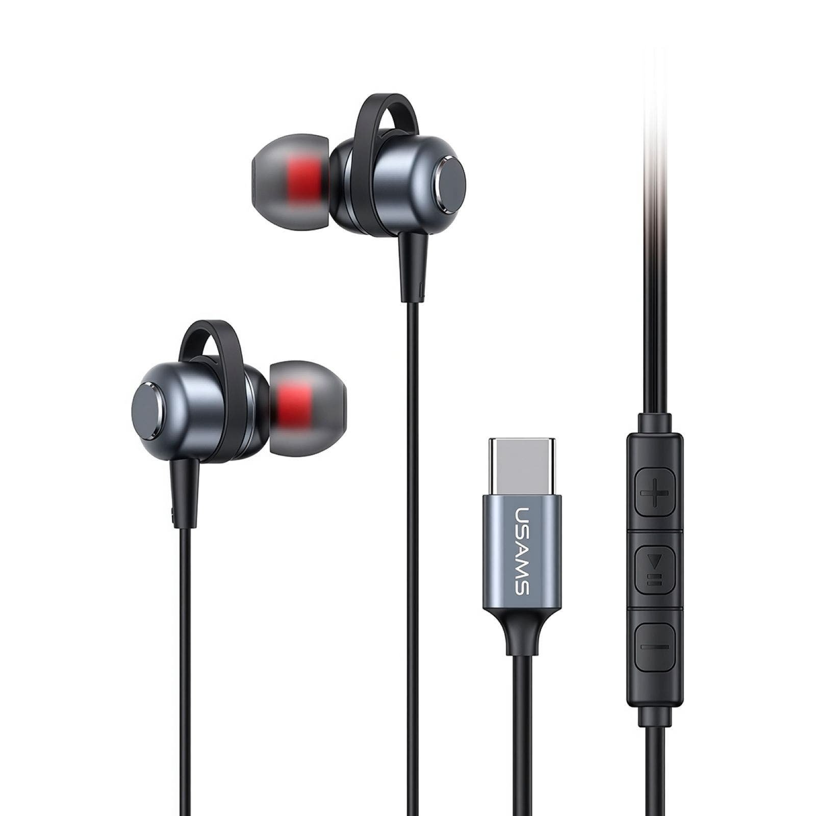 USAMS Earphones intrauditivos aleacion Aluminum Type c Black | CMC Pharmacy Cabo Delivery in Cabo USAMS Earphones intrauditivos aleacion Aluminum Type c Black