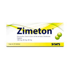 PANCREATIN / OX BILE / DIMETHYLPOLYSILOXANE 20 TABLETS