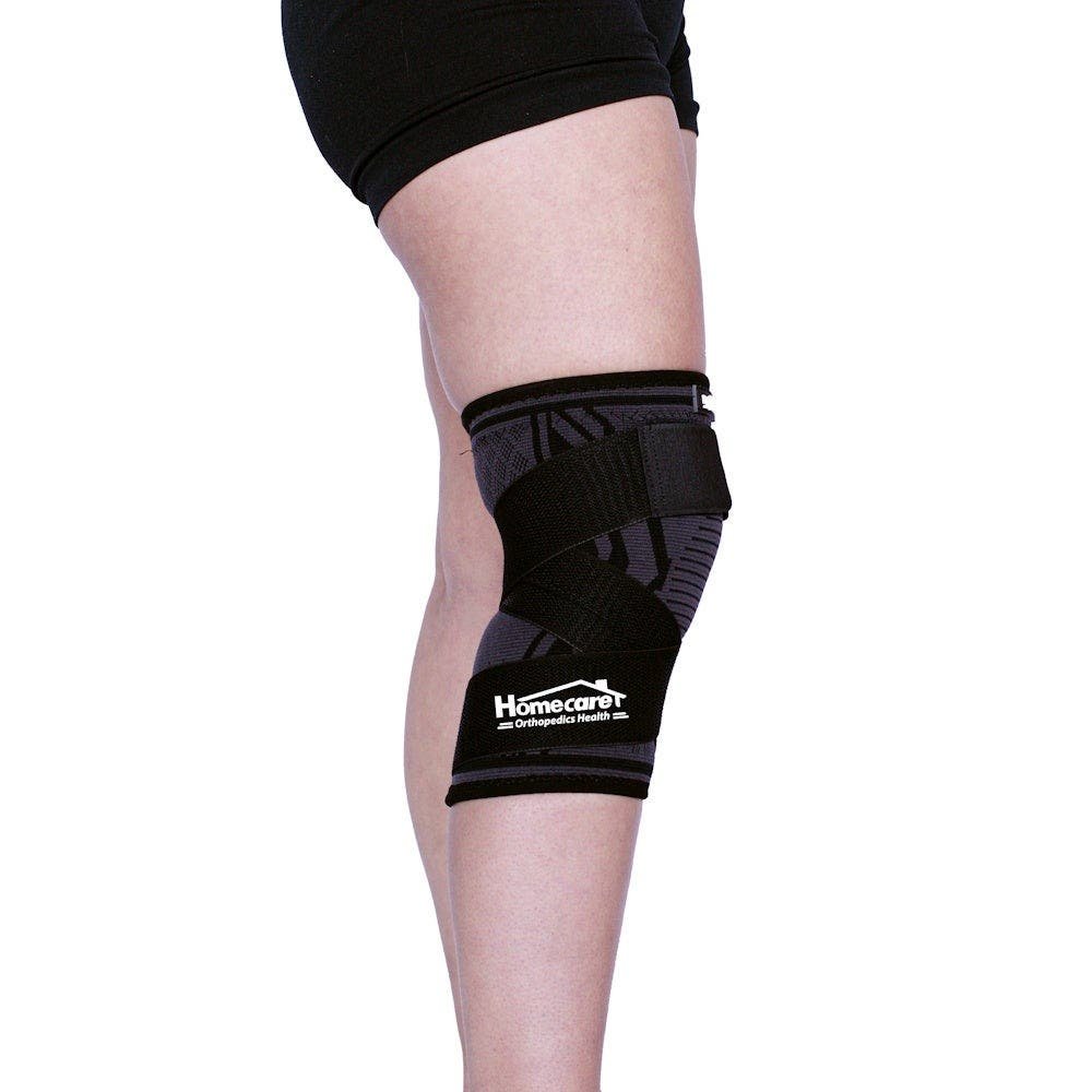 Knee Support Elastic Black C/ Support Dual Homecare | CMC Pharmacy Cabo Delivery in Cabo Knee Support Elastic Black C/ Support Dual Homecare