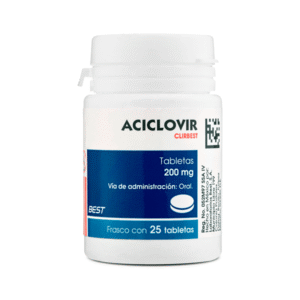 Acyclovir 200 mg 25 tablets