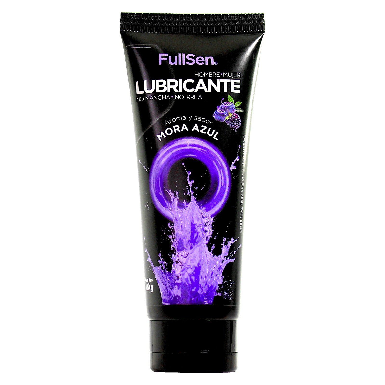 Fullsen Lubricant Base Water Scent & Flavor Mora Blue 100 g | CMC Pharmacy Cabo Delivery in Cabo Fullsen Lubricant Base Water Scent & Flavor Mora Blue 100 g