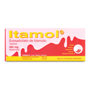 BISMUTH SUBSALICYLATE 24 CHEWABLE TABLETS