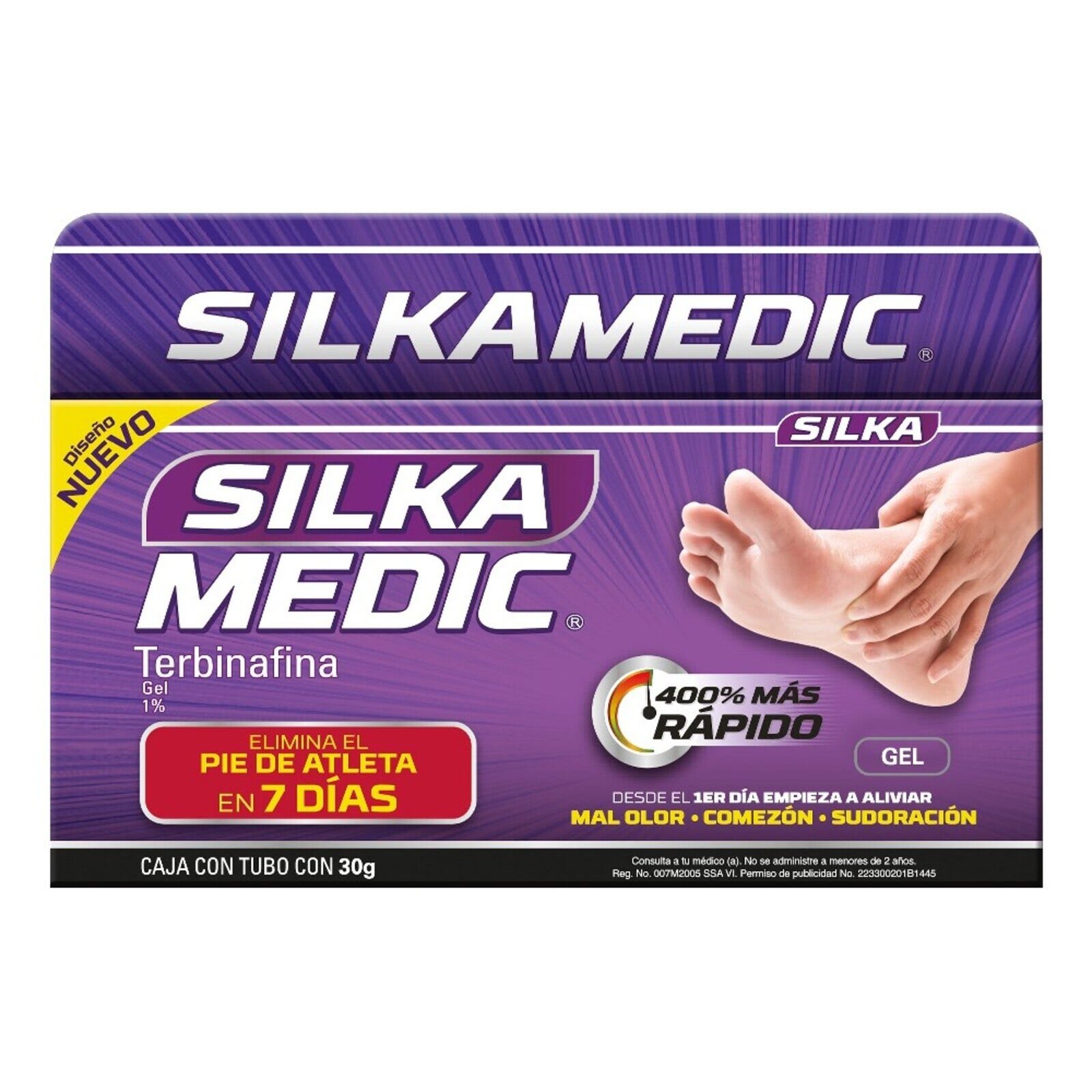 Silkamedic Gel Antimicótico Foot Atleta 30 g | CMC Pharmacy Cabo Delivery in Cabo Silkamedic Gel Antimicótico Foot Atleta 30 g