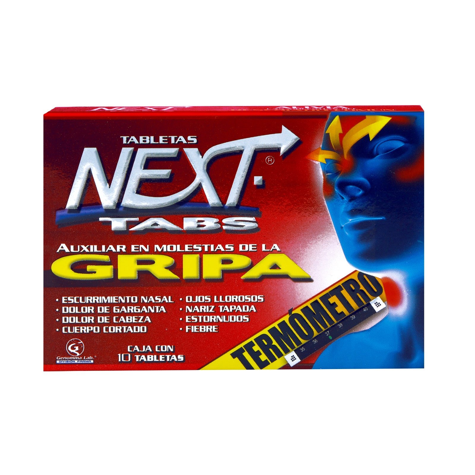 Next Antigripal 10 Tablets | CMC Pharmacy Cabo Delivery in Cabo Next Antigripal 10 Tablets