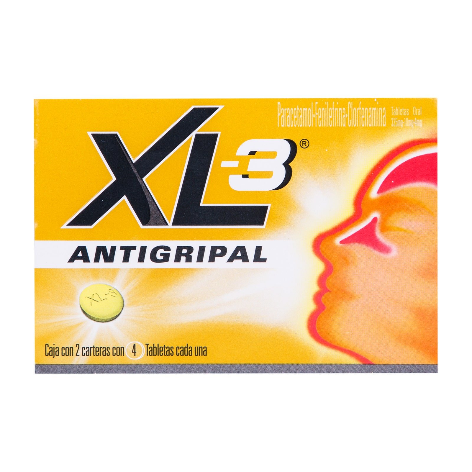 Xl-3 Antigripal 8 Tablets | CMC Pharmacy Cabo Delivery in Cabo Xl-3 Antigripal 8 Tablets