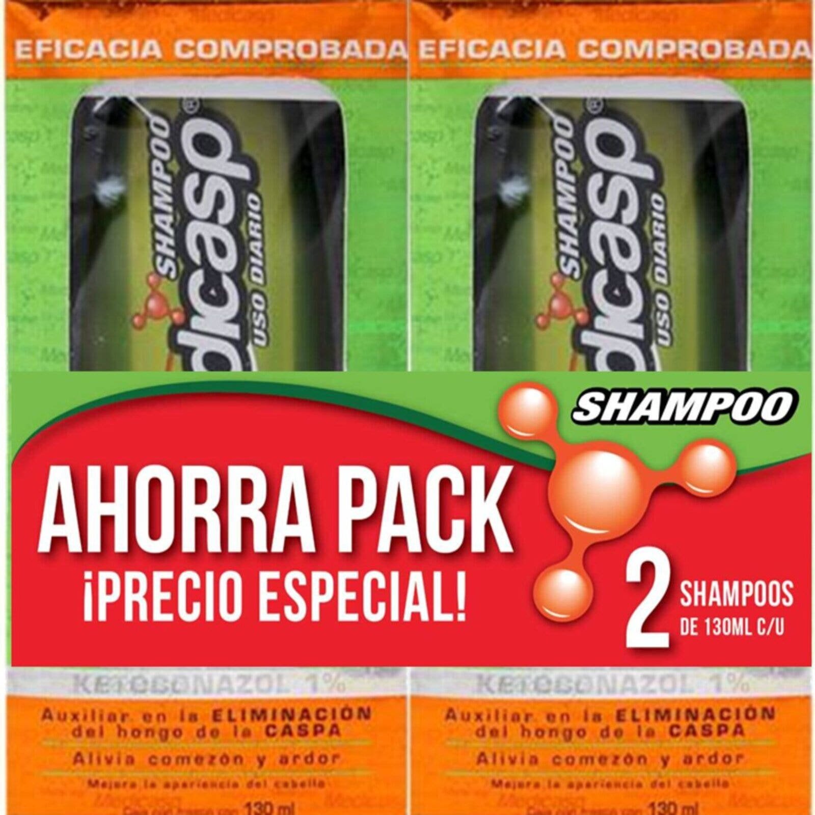 Shampoo Medicasp Ketoconazol 130Ml/ 2Pack 9706 | CMC Pharmacy Cabo Delivery in Cabo Shampoo Medicasp Ketoconazol 130Ml/ 2Pack 9706