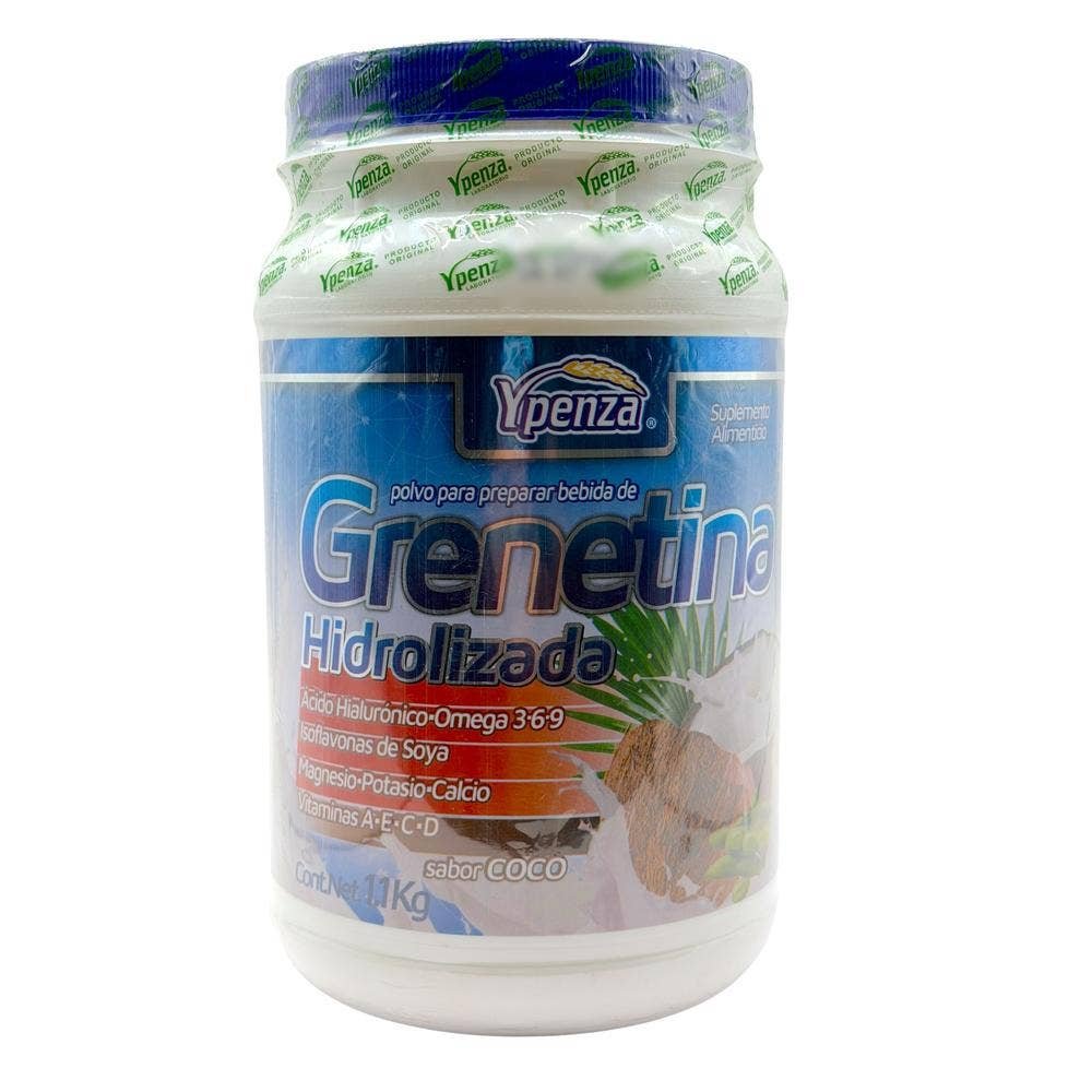 Grenetina Hidrolizada 1.1 kg Flavor Coconut Ypenza | CMC Pharmacy Cabo Delivery in Cabo Grenetina Hidrolizada 1.1 kg Flavor Coconut Ypenza