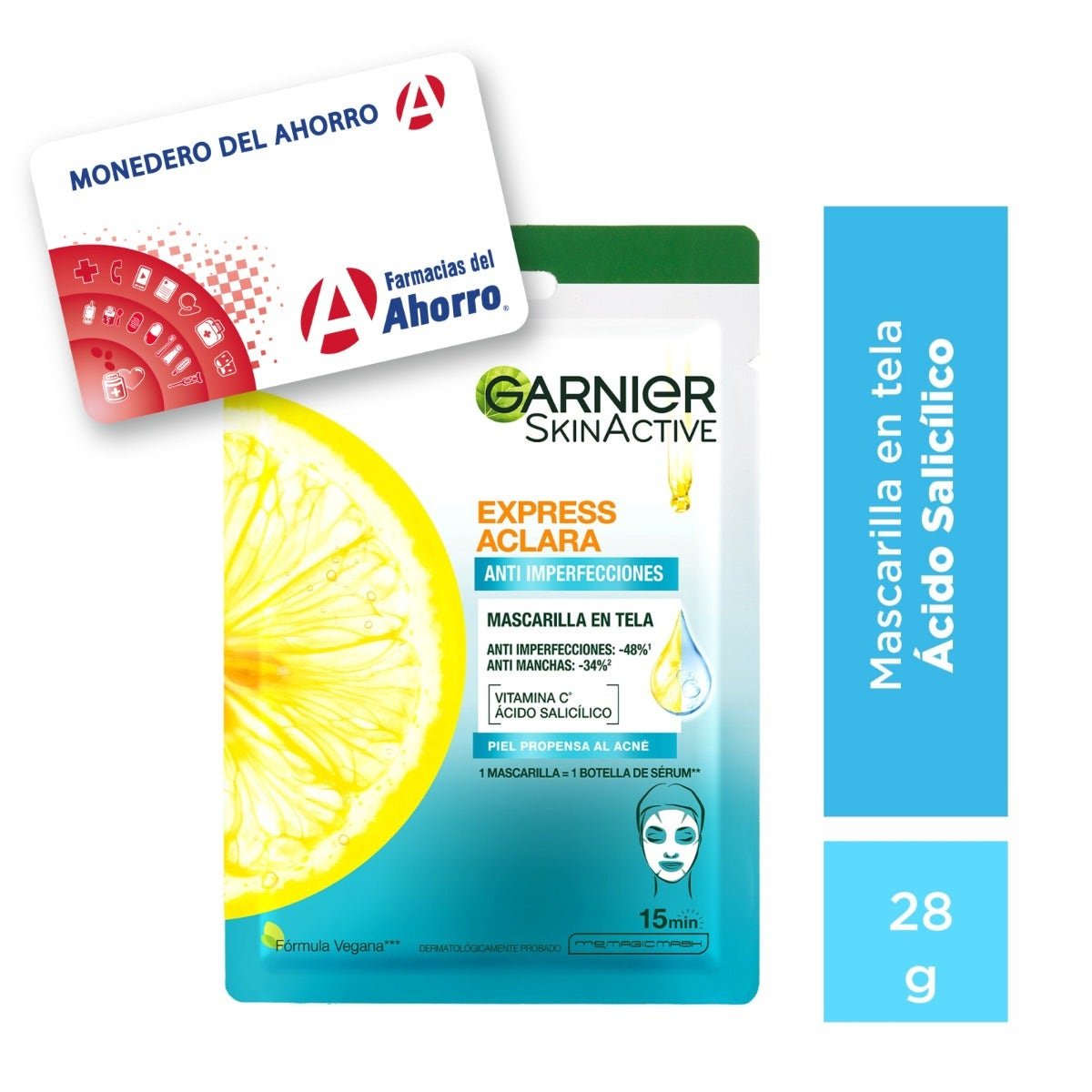 Garnier Mask Anti-Acne 1 pcs | CMC Pharmacy Cabo Delivery in Cabo Garnier Mask Anti-Acne 1 pcs