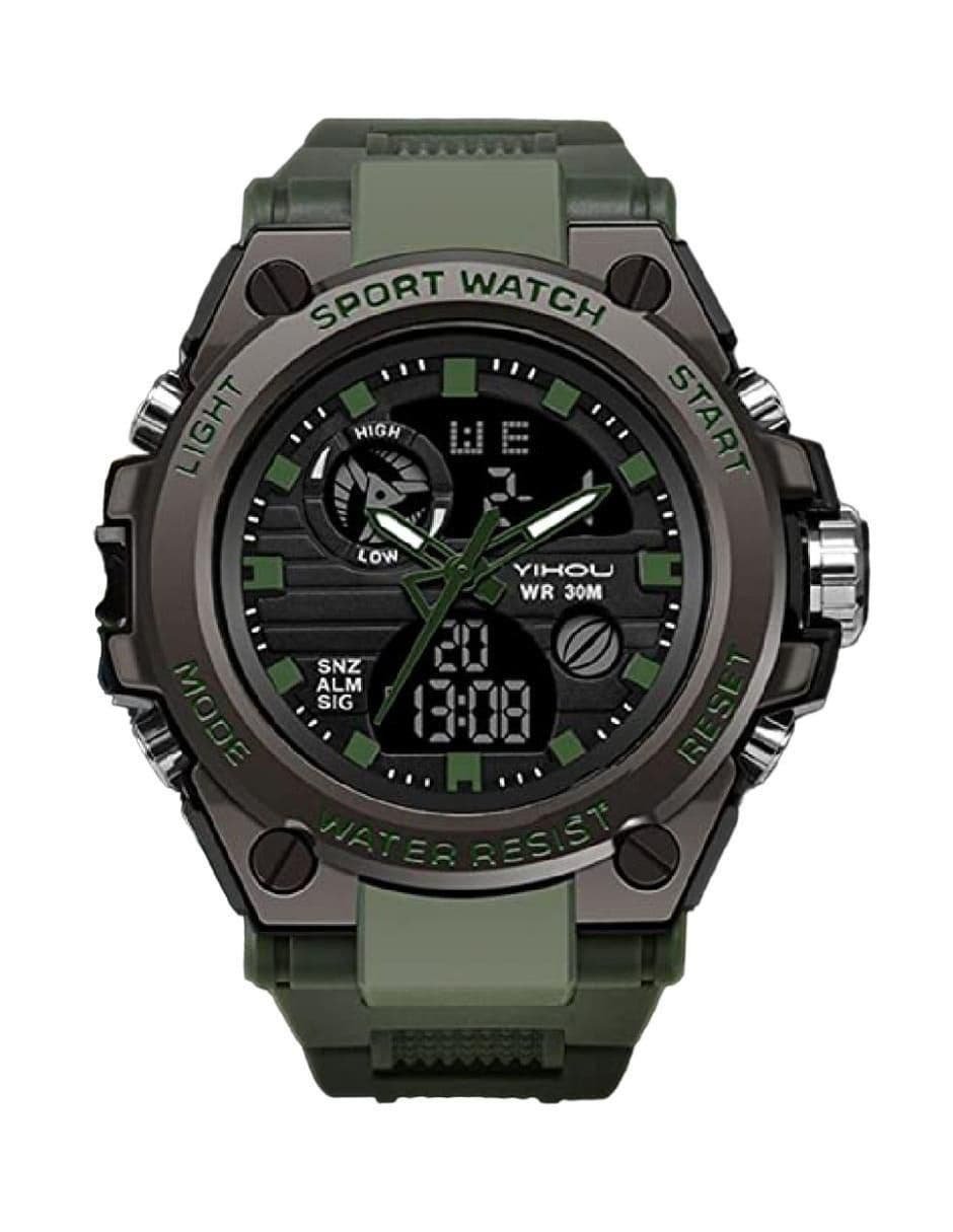 Watch Tactical Military Digital Analógico for Men with Double Huso Horario | CMC Pharmacy Cabo Delivery in Cabo Watch Tactical Military Digital Analógico for Men with Double Huso Horario