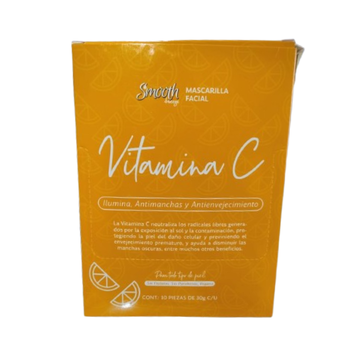 10pack Smooth Breeze Mask Facial Vitamin C 30g | CMC Pharmacy Cabo Delivery in Cabo 10pack Smooth Breeze Mask Facial Vitamin C 30g