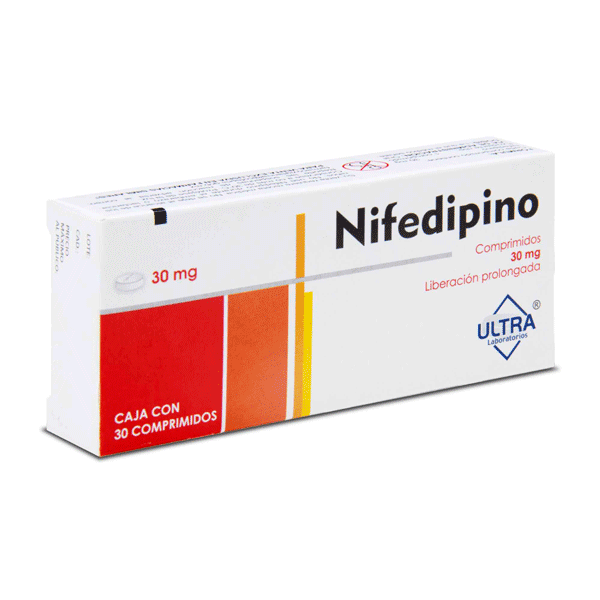 NIFEDIPINE 30 MG 30 TABLETS EXTENDED RELEASE | CMC Pharmacy Cabo Delivery in Cabo NIFEDIPINE 30 MG 30 TABLETS EXTENDED RELEASE