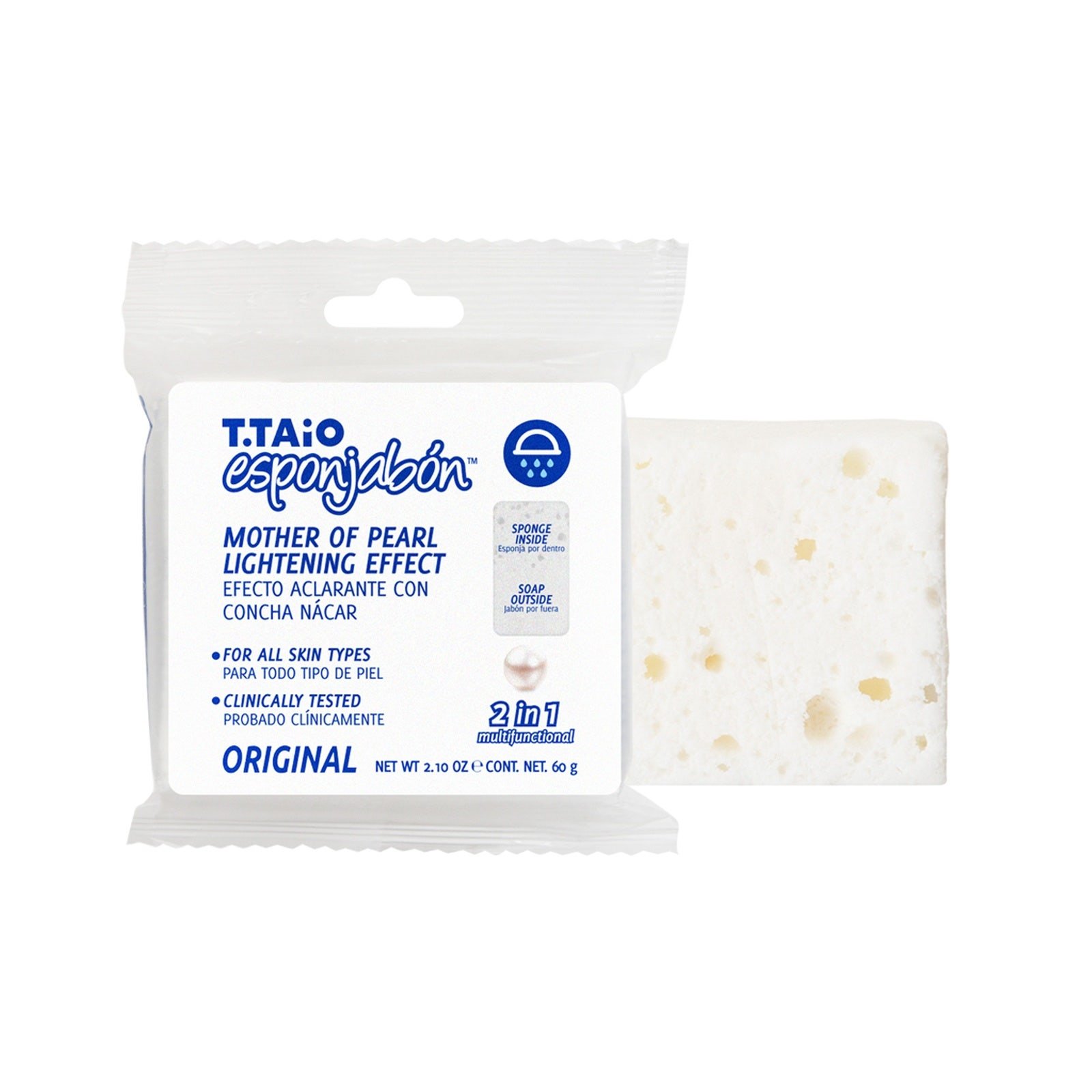 T. Taio Esponjabón Concha Nácar Aclarante 60 g | CMC Pharmacy Cabo Delivery in Cabo T. Taio Esponjabón Concha Nácar Aclarante 60 g