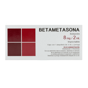 BETAMETHASONE 8MG/2ML INJECTABLE SOLUTION 1 AMPOULE