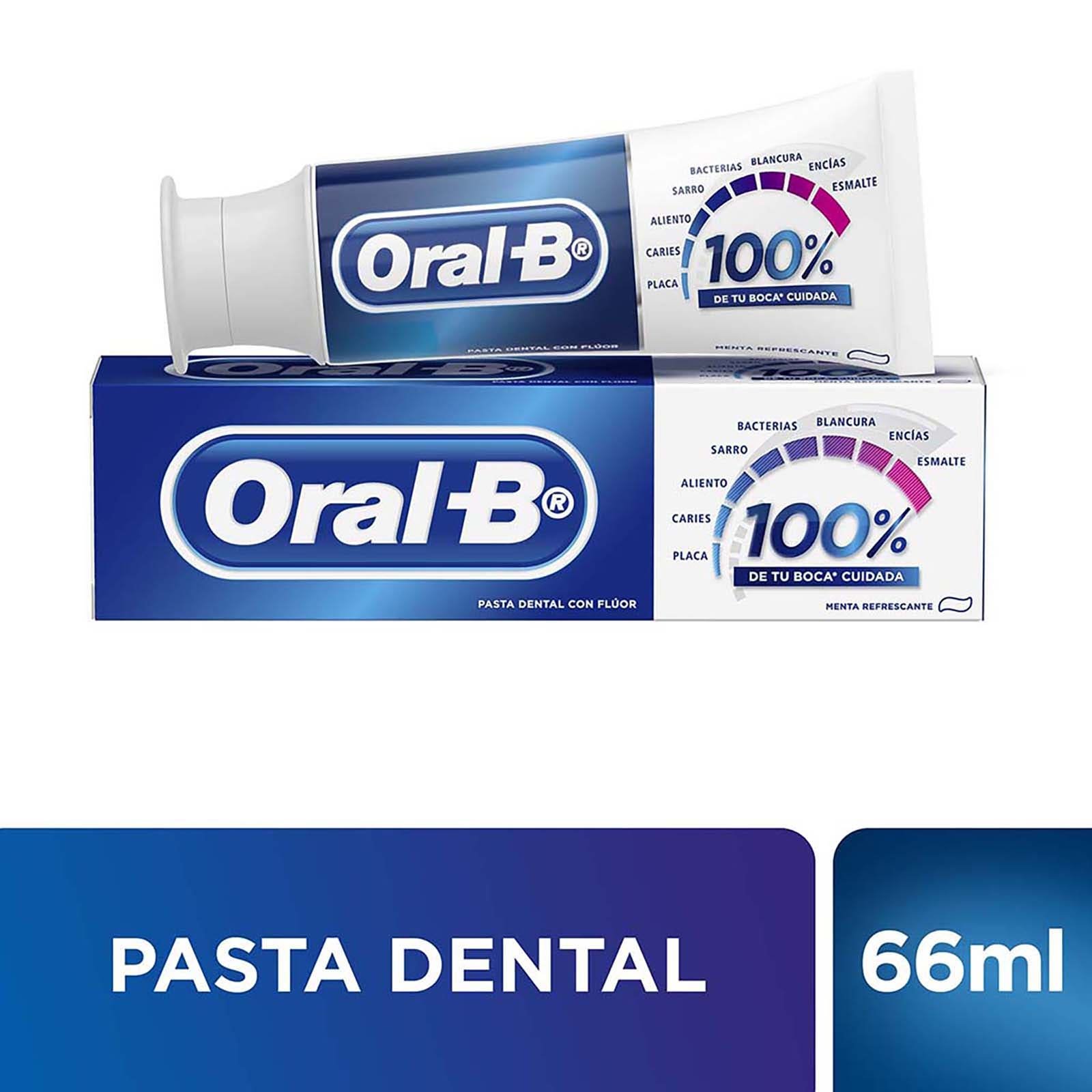 Oral-B 100% Tu Boca Cuidada Toothpaste 66 ml | CMC Pharmacy Cabo Delivery in Cabo Oral-B 100% Tu Boca Cuidada Toothpaste 66 ml