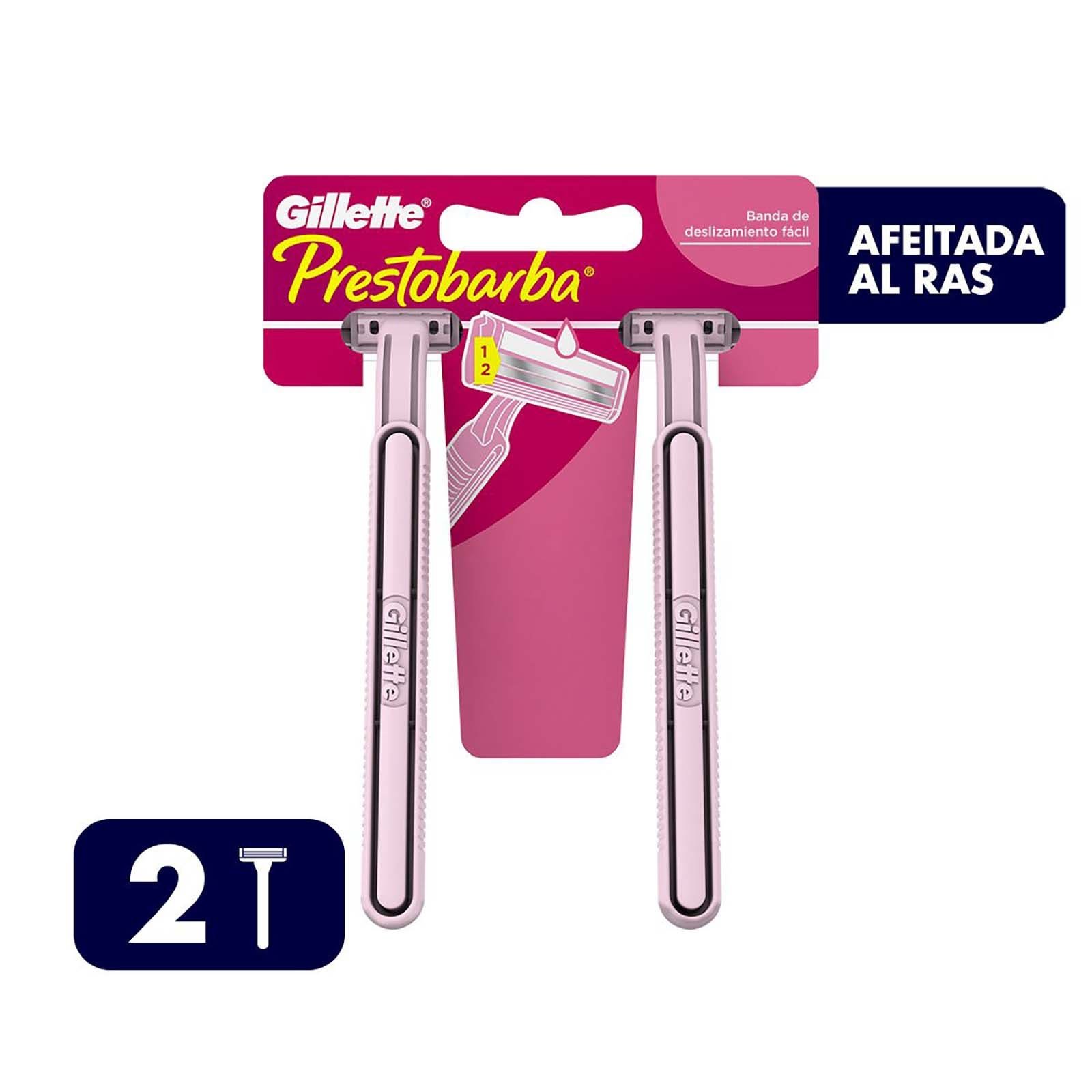 Gillette Prestobarba Razor Disposable, 2 Units | CMC Pharmacy Cabo Delivery in Cabo Gillette Prestobarba Razor Disposable, 2 Units