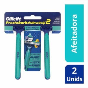 Razor Gillette Prestobarba Ultragrip2 with 2 Blades & Cabezal Móvil 2 Units