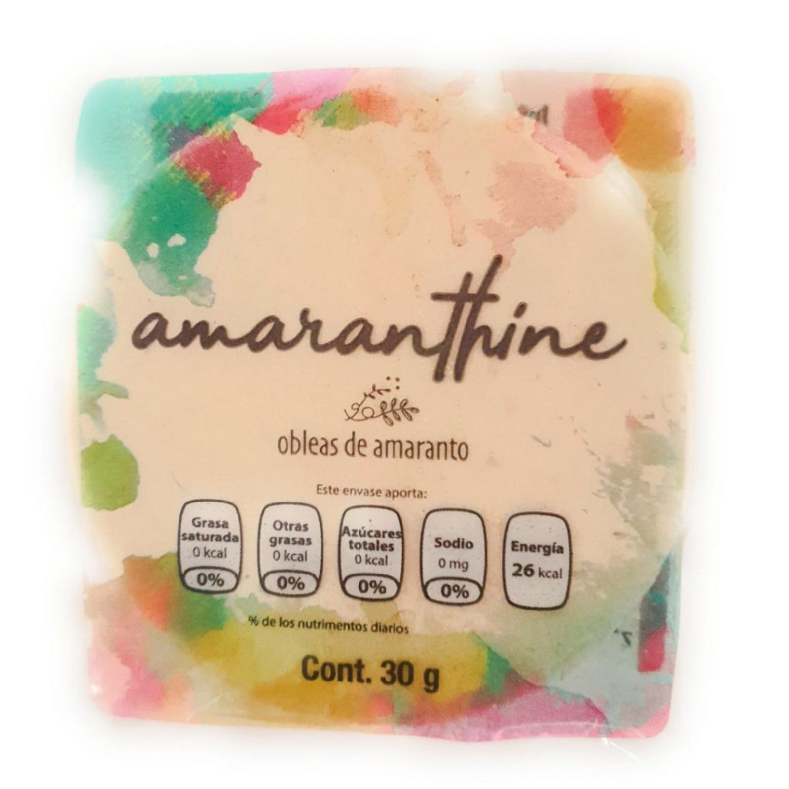 Amaranthine Obleas Fit Amaranto Natural 40 g | CMC Pharmacy Cabo Delivery in Cabo Amaranthine Obleas Fit Amaranto Natural 40 g