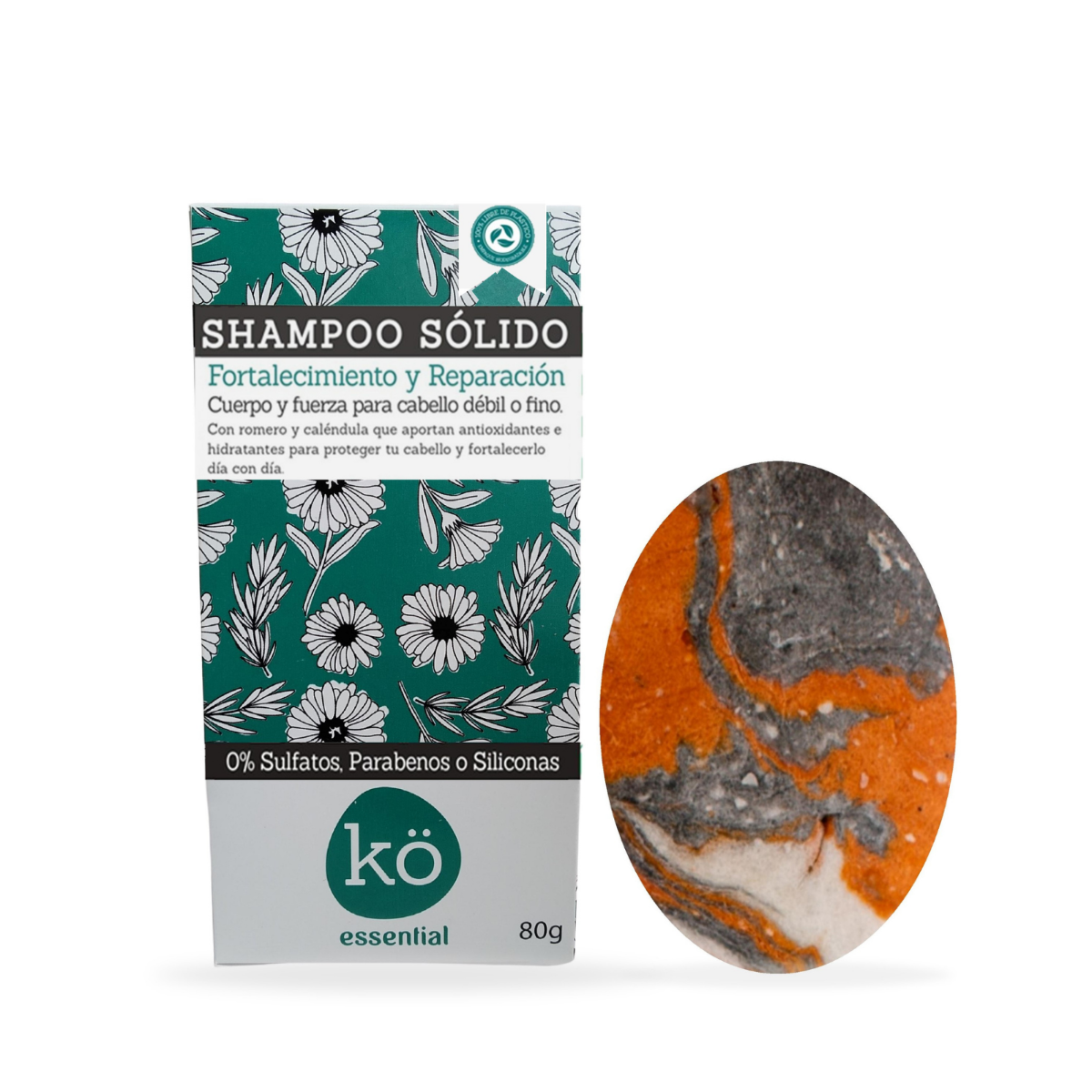 Ko Essential Shampoo Sólido Fortalecimeinto & Reparación 80 g | CMC Pharmacy Cabo Delivery in Cabo Ko Essential Shampoo Sólido Fortalecimeinto & Reparación 80 g
