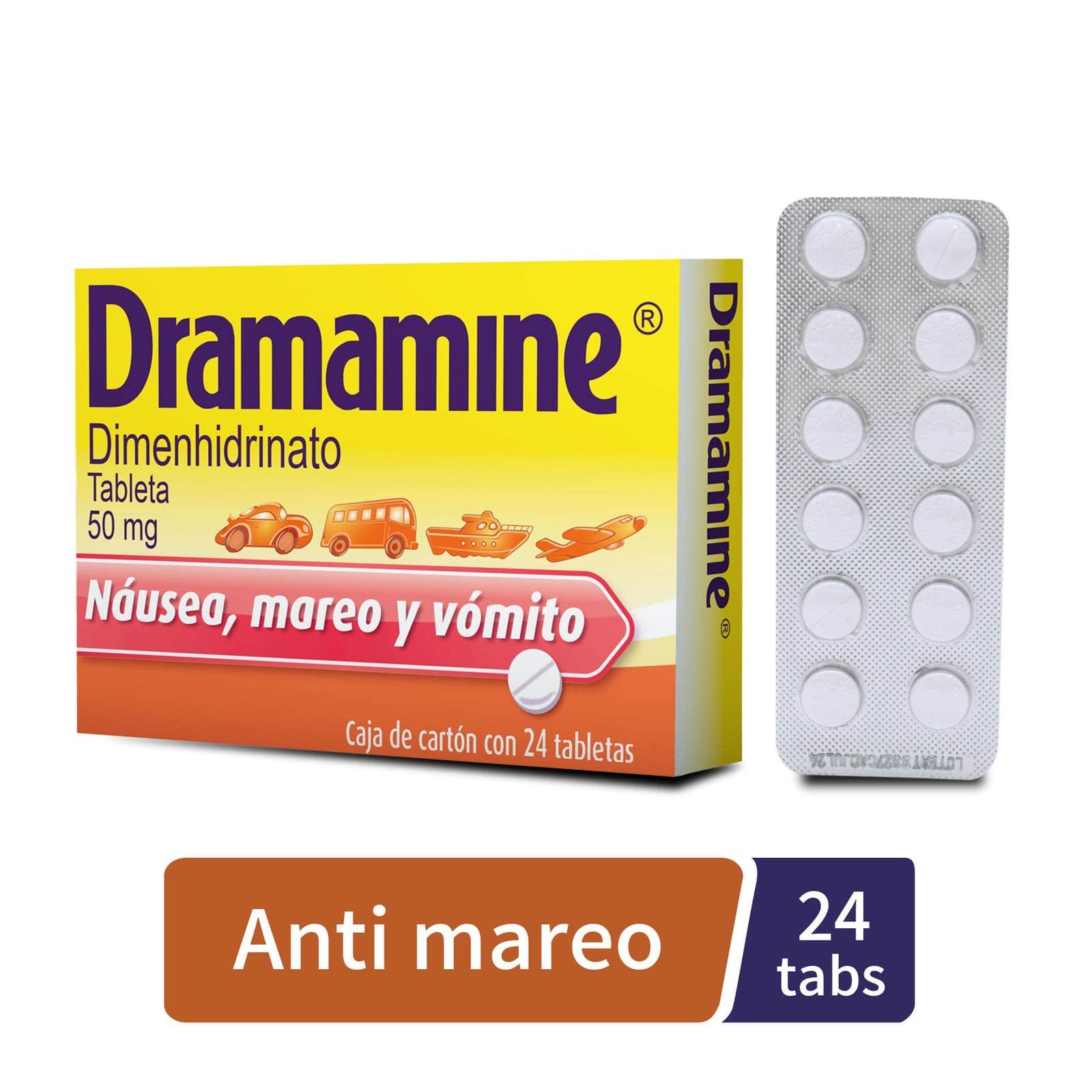 Dramamine Antimareo 24 Tablets | CMC Pharmacy Cabo Delivery in Cabo Dramamine Antimareo 24 Tablets