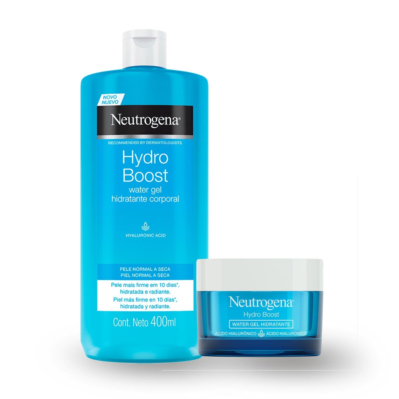 Neutrogena Pack Hydro Boost Hyaluronic Acid Gel Cream 400 ml + Water Gel 50 g | CMC Pharmacy Cabo Delivery in Cabo Neutrogena Pack Hydro Boost Hyaluronic Acid Gel Cream 400 ml + Water Gel 50 g