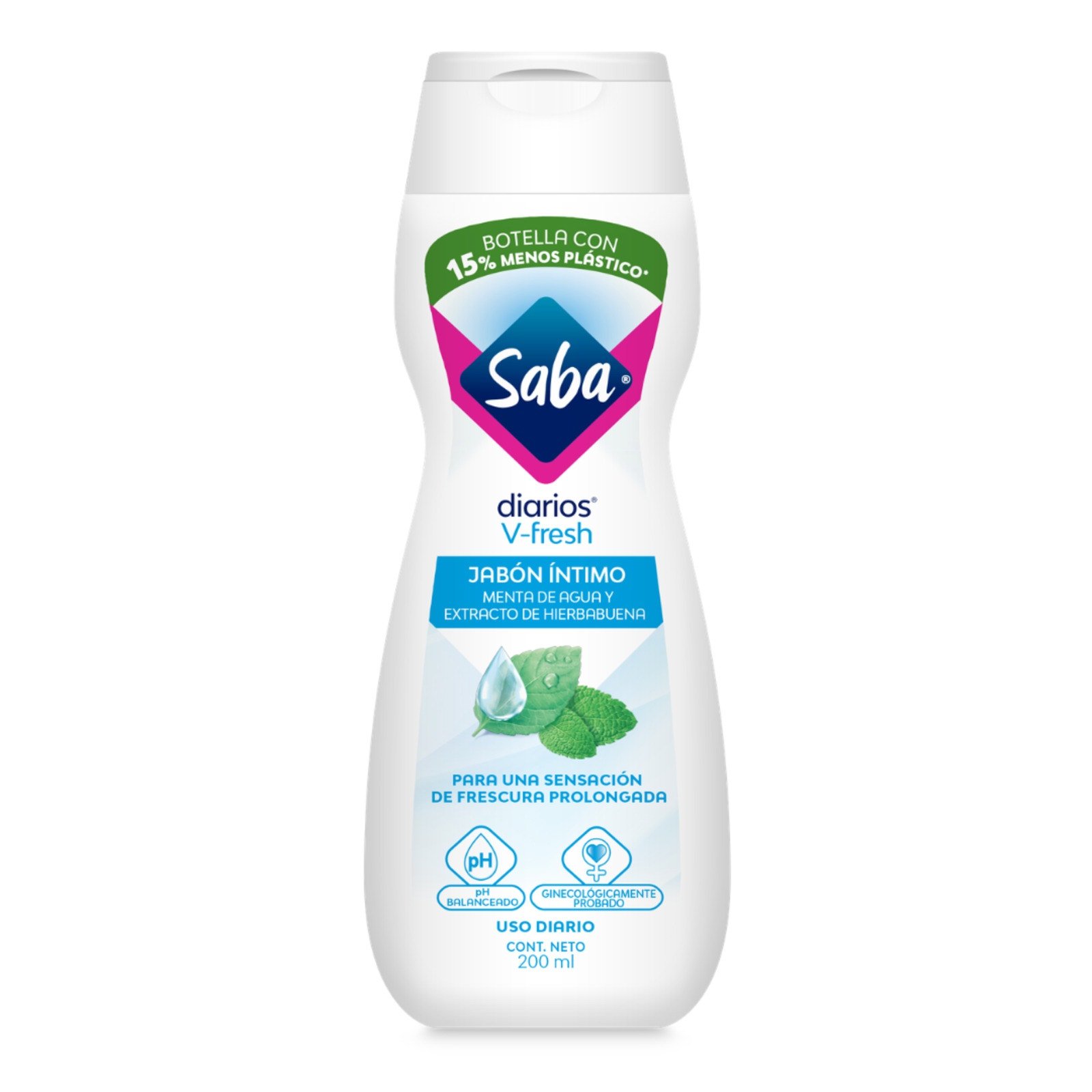 Soap Intimate Saba V-Fresh 200 ml | CMC Pharmacy Cabo Delivery in Cabo Soap Intimate Saba V-Fresh 200 ml