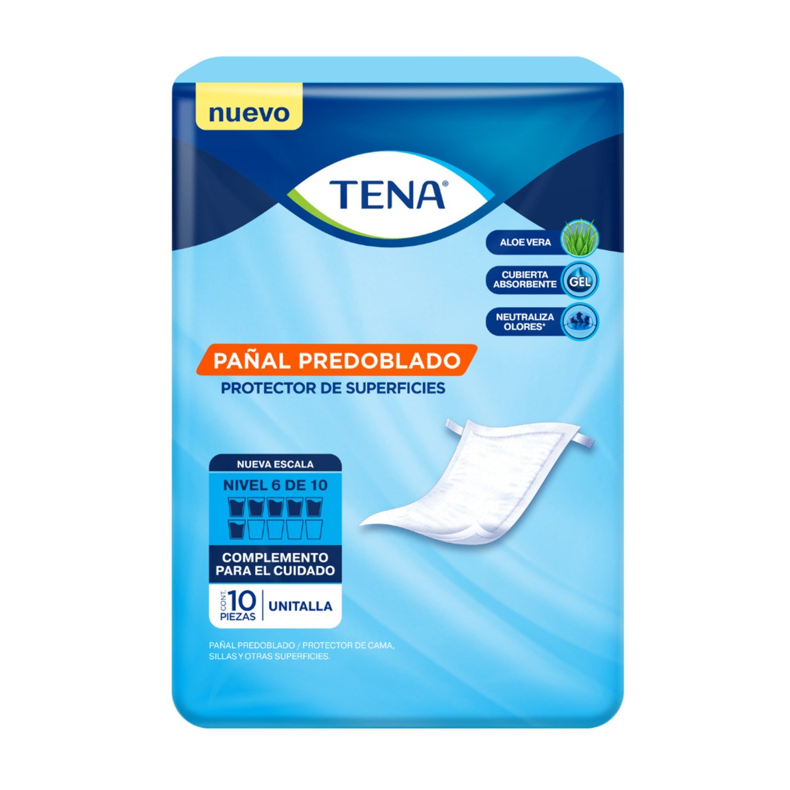Protector Superficies TENA Predoblado 10 Pieces | CMC Pharmacy Cabo Delivery in Cabo Protector Superficies TENA Predoblado 10 Pieces