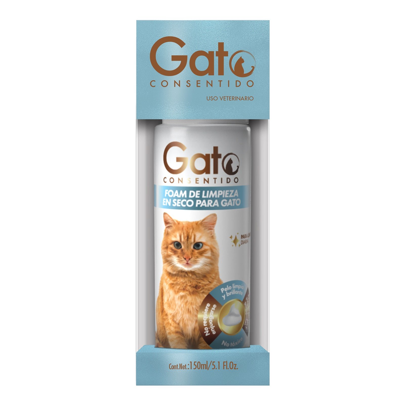 CAT CONSENTIDO Foam Cleansing in Dry 150 ml | CMC Pharmacy Cabo Delivery in Cabo CAT CONSENTIDO Foam Cleansing in Dry 150 ml