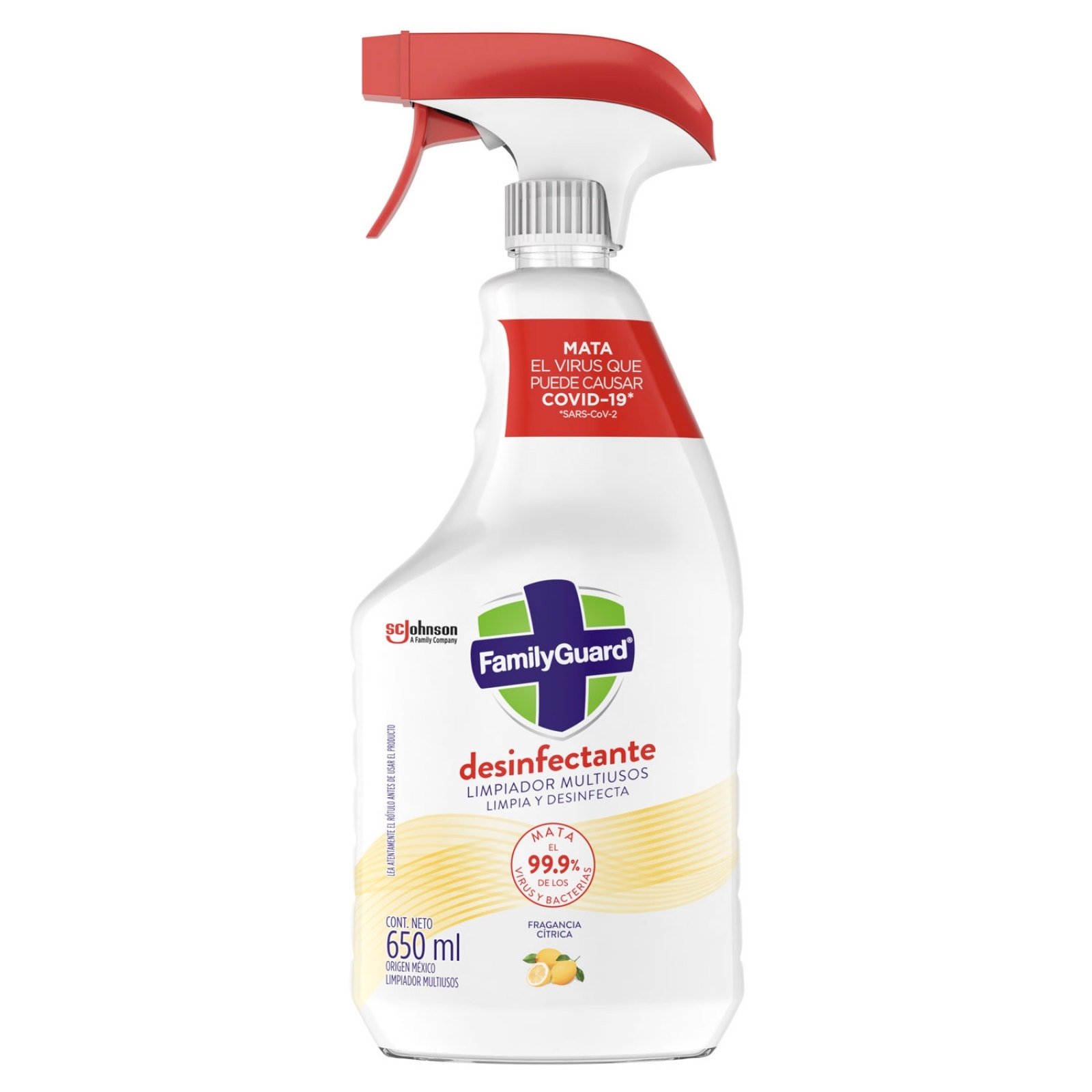 Family Guard Desinfectante Multiusos Citrico 650 ml | CMC Pharmacy Cabo Delivery in Cabo Family Guard Desinfectante Multiusos Citrico 650 ml