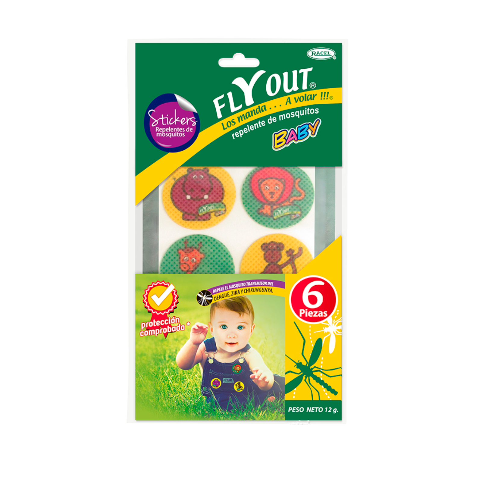 Repente Fly Out Baby 6 Stickers | CMC Pharmacy Cabo Delivery in Cabo Repente Fly Out Baby 6 Stickers