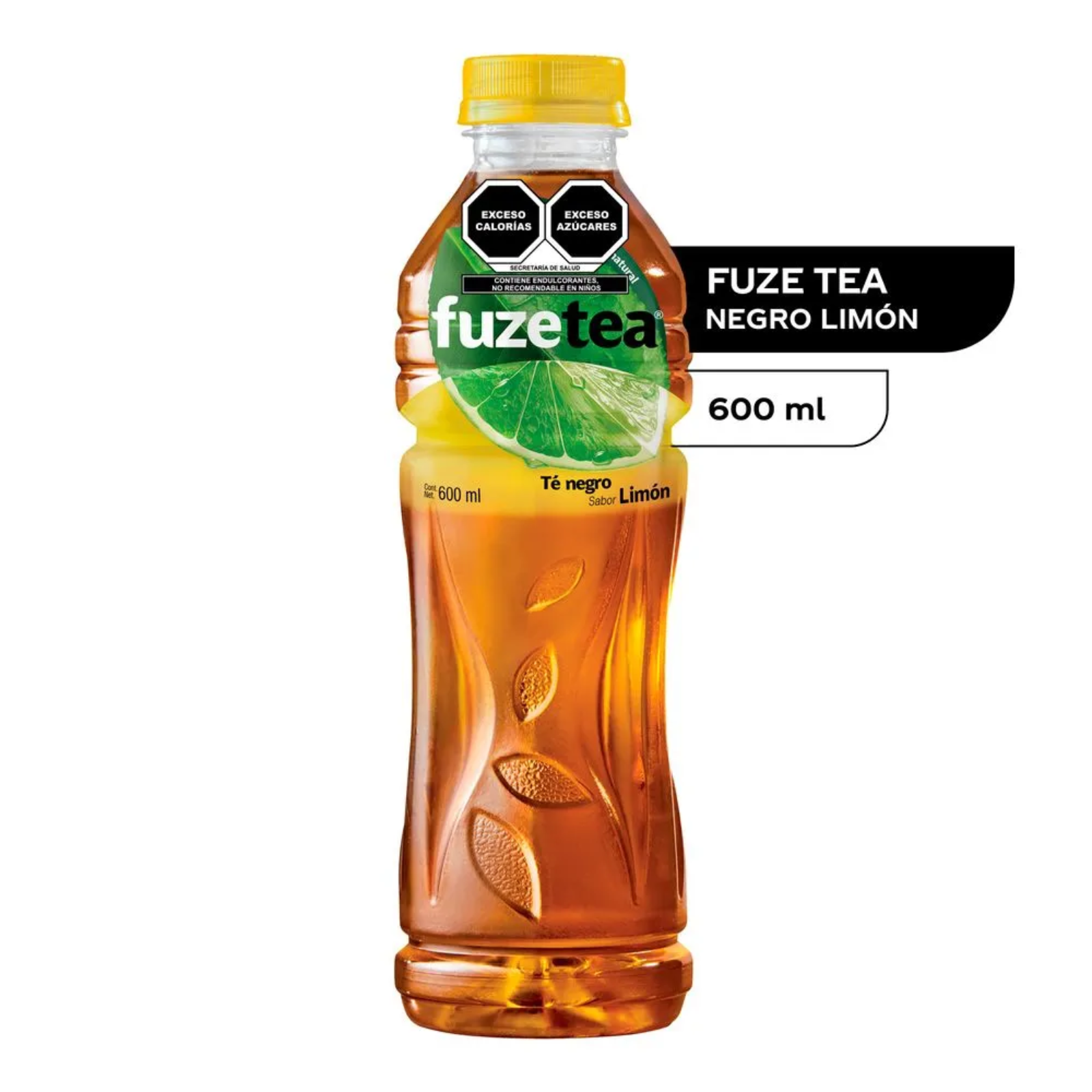 Fuze tea Black Tea Lemon Bottle 600 ml pet nr | CMC Pharmacy Cabo Delivery in Cabo Fuze tea Black Tea Lemon Bottle 600 ml pet nr
