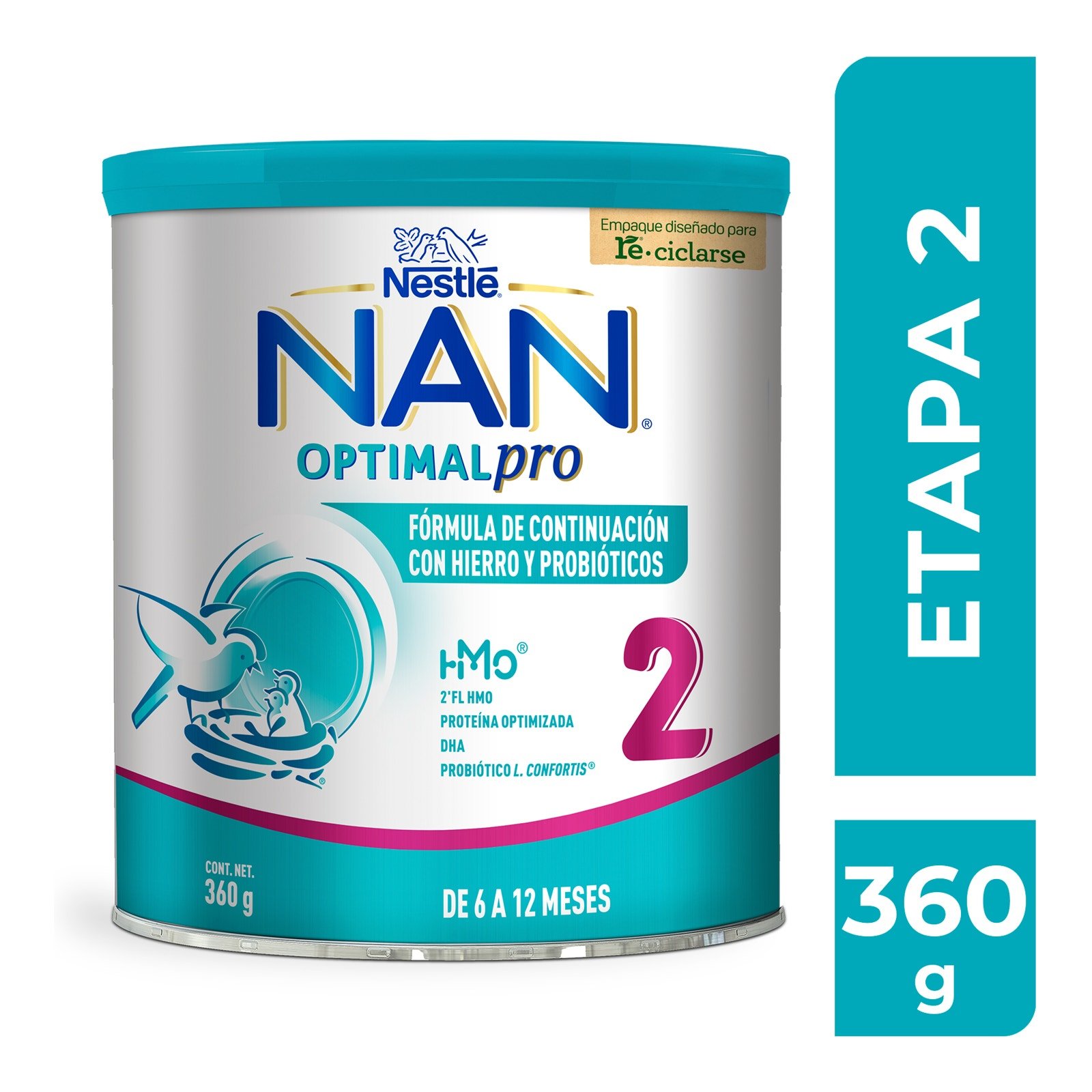 Formula Follow-On with Iron & Probiotics NAN 2 Optimal Pro 6 a 12 Months Can 360 g | CMC Pharmacy Cabo Delivery in Cabo Formula Follow-On with Iron & Probiotics NAN 2 Optimal Pro 6 a 12 Months Can 360 g