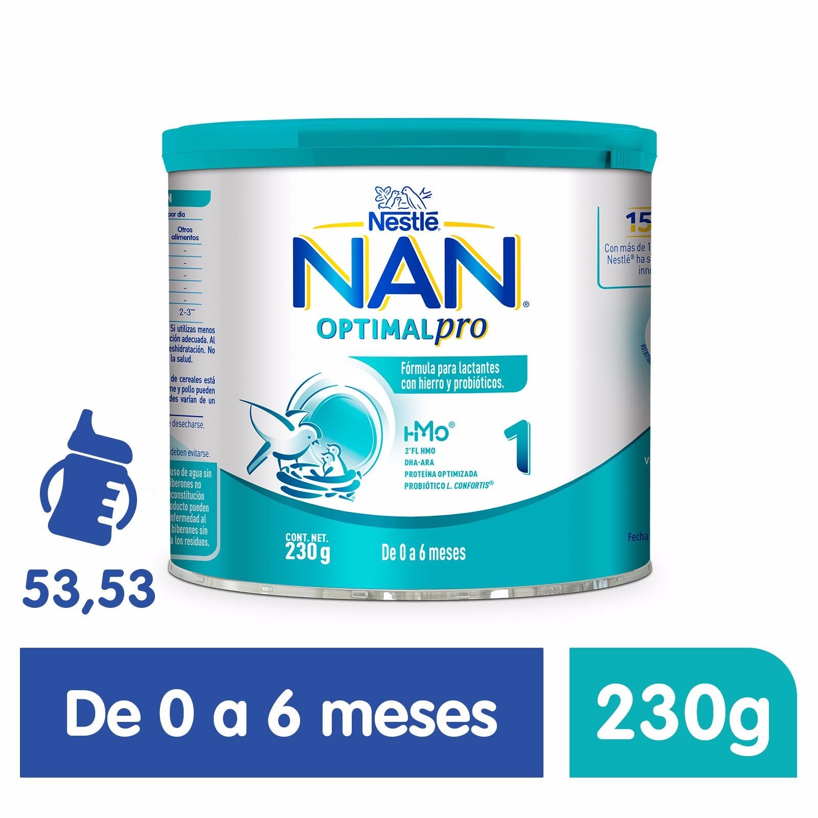 NAN 1 Optimal Pro Infant Formula Can 230 g | CMC Pharmacy Cabo Delivery in Cabo NAN 1 Optimal Pro Infant Formula Can 230 g