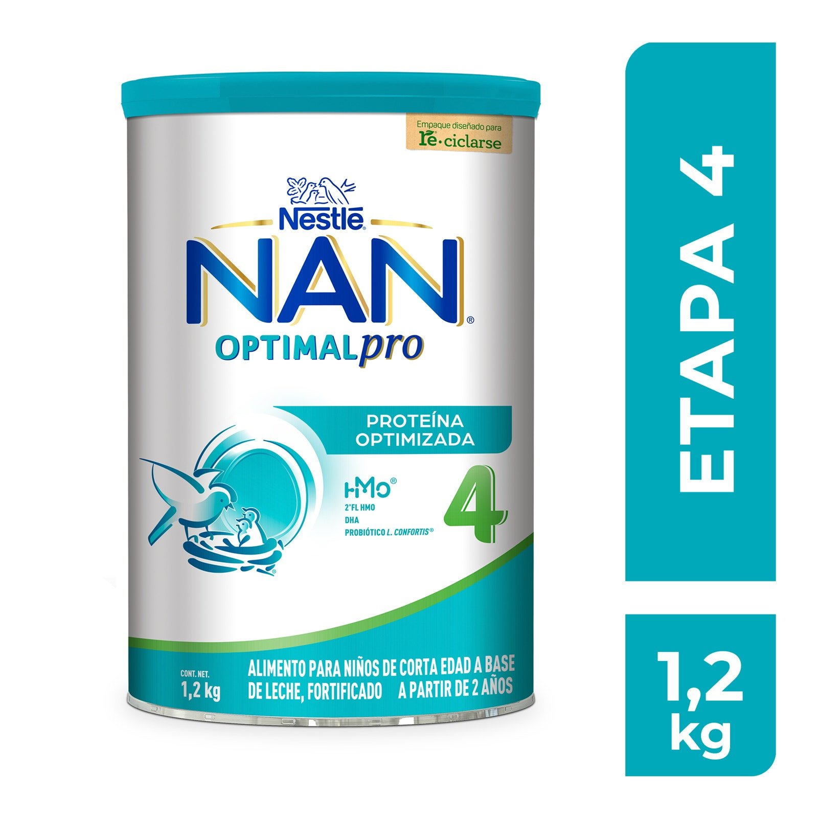 NAN 4 Optimal Pro Food for Toddlers, From 2 Years, Can 1.2 kg | CMC Pharmacy Cabo Delivery in Cabo NAN 4 Optimal Pro Food for Toddlers, From 2 Years, Can 1.2 kg