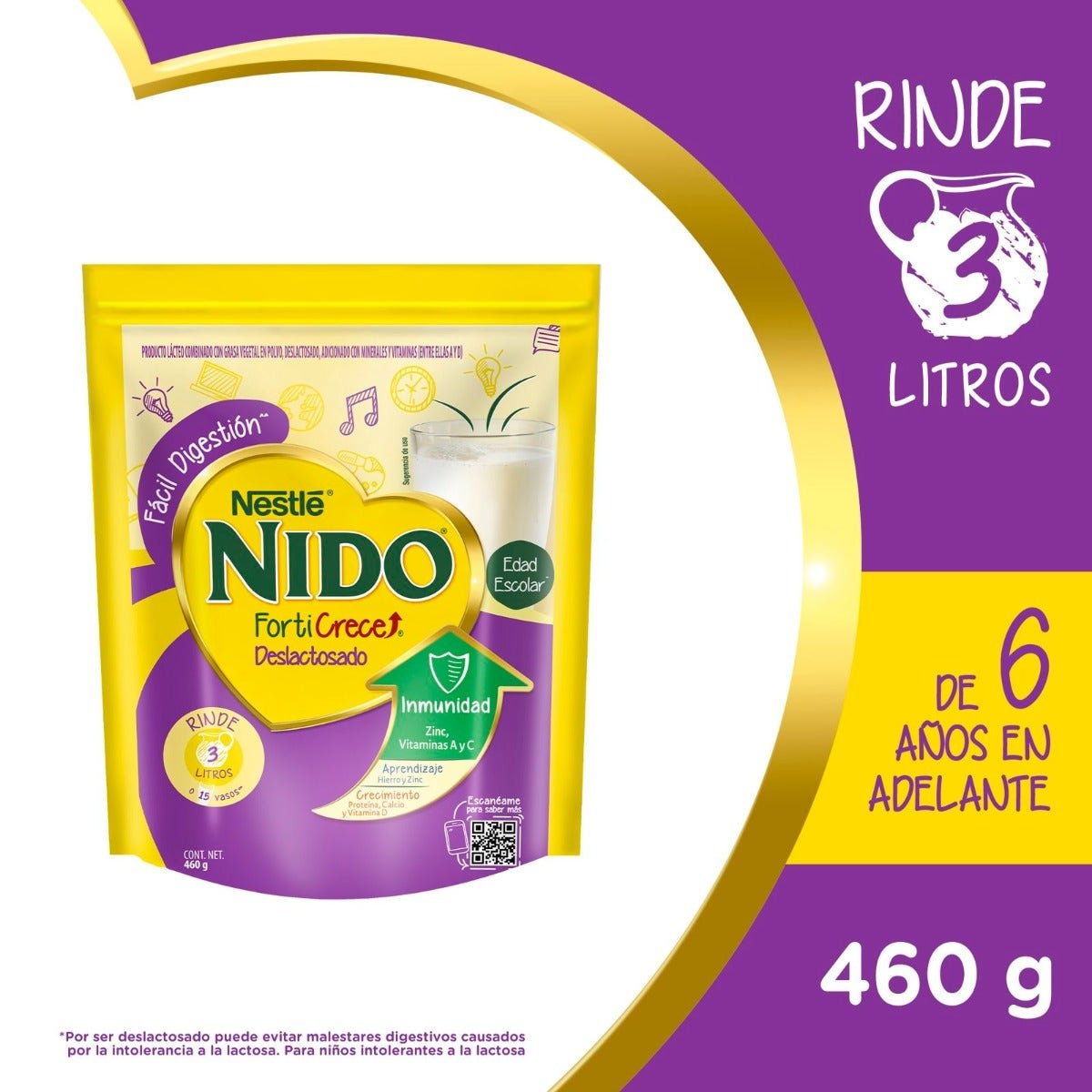 NIDO Fort Lactose-Free 460 g | CMC Pharmacy Cabo Delivery in Cabo NIDO Fort Lactose-Free 460 g