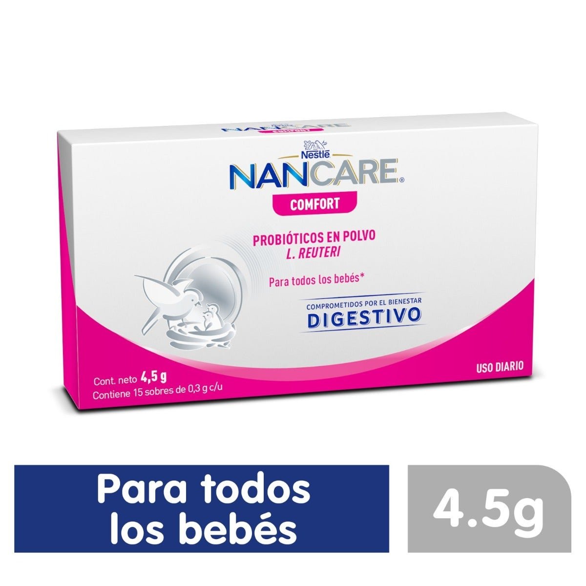 NAN Care Confort Probiotics in Powder From Birth Box with 4.5 g | CMC Pharmacy Cabo Delivery in Cabo NAN Care Confort Probiotics in Powder From Birth Box with 4.5 g