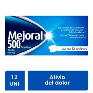 Mejoral 500 Paracetamol 12 Tablets